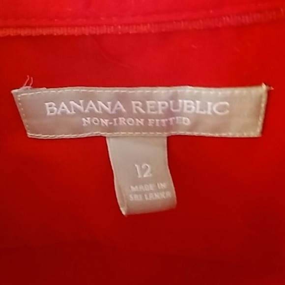 Classic Banana Republic NonIron Shirt Size 12 - Picture 6 of 6